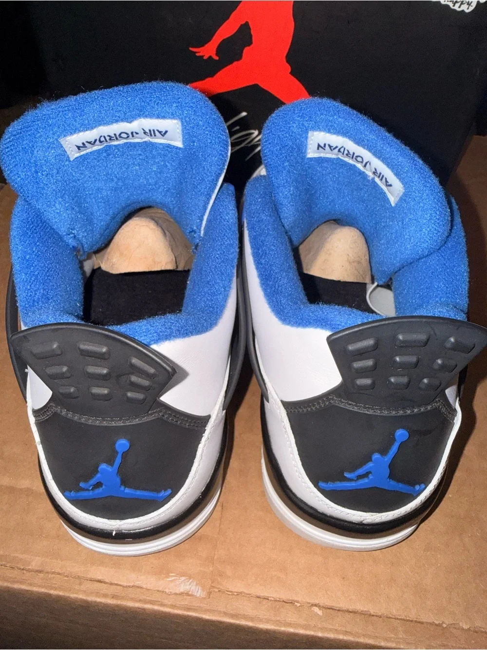 Air Jordan 4 Retro Motorsport 2017 size 9 PREOWNED EXCELLENT OG BOX